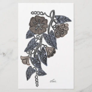 Lace Flowers Briefpapier
