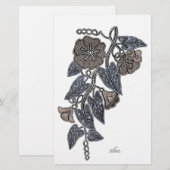 Lace Flowers Briefpapier (Voorkant / Achterkant)