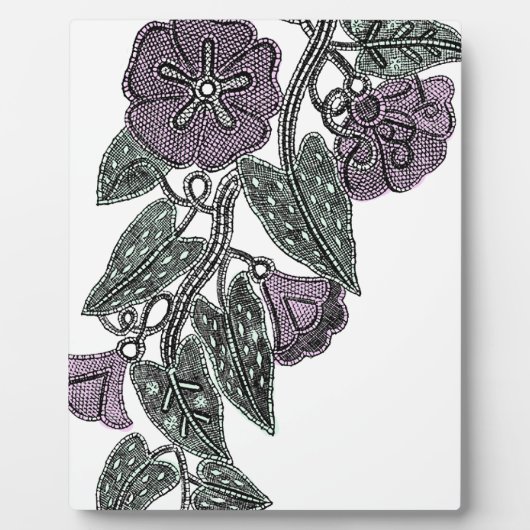 Lace Flowers Fotoplaat (Voorkant)