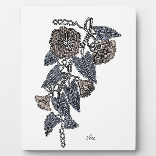 Lace Flowers Fotoplaat (Voorkant)