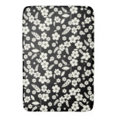 Lace Flowers on Black Badmat (Voorkant Verticaal)