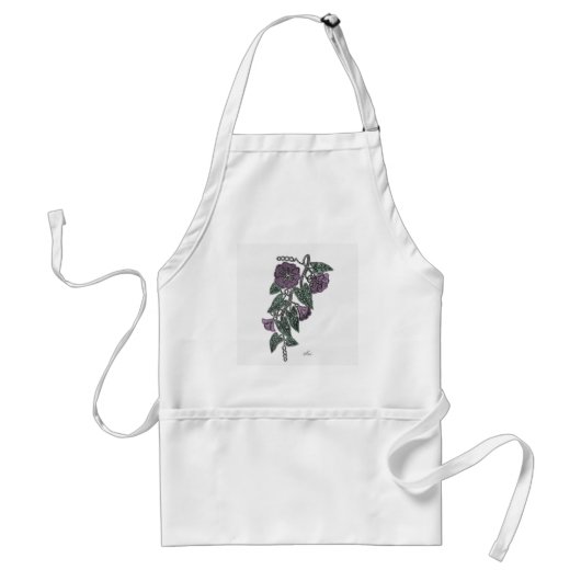 Lace Flowers Standaard Schort (Voorkant)