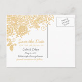  Lace Foto Sla de datum Briefkaart (Achterkant)