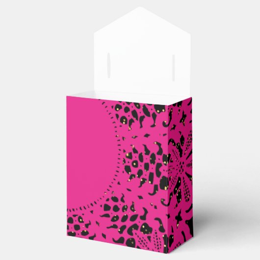 Lace Foxier Roze Wit Verjaardagsgunst Dank u Bedankdoosjes (Geopend)