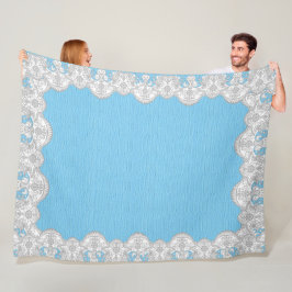 Lace Frame Fleece Deken