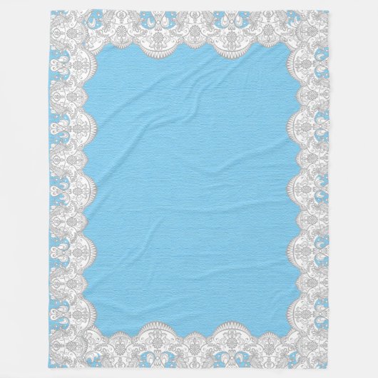 Lace Frame Fleece Deken (Voorkant)