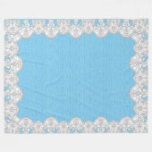 Lace Frame Fleece Deken (Voorkant (Horizontaal))