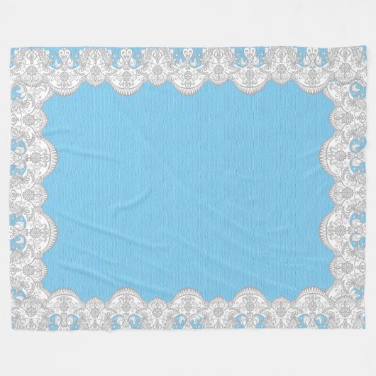 Lace Frame Fleece Deken (Voorkant (Horizontaal))