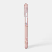 Lace Frame - Romantic Pastel Pink Phone Case iPhone 16 Hoesje (Linkerkant)
