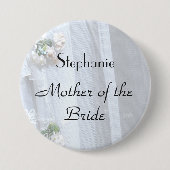  Lace Gepersonaliseerde moeder van de Bride Button (Voorkant)
