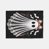 Lace Ghost Coquette Bow Dames Meisjes Halloween Ko Fleece Deken (Voorkant (Horizontaal))