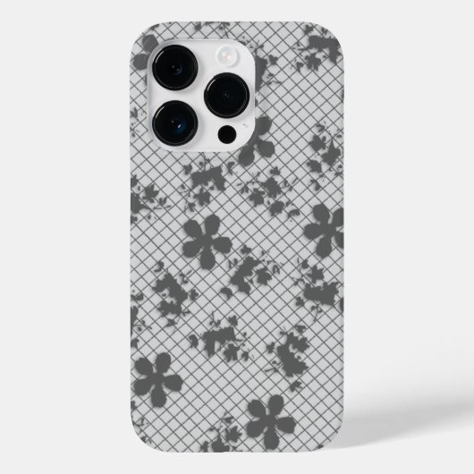 Lace Gray Floral Samsung Galaxy S6, hard Case-Mate iPhone Case (Achterkant)
