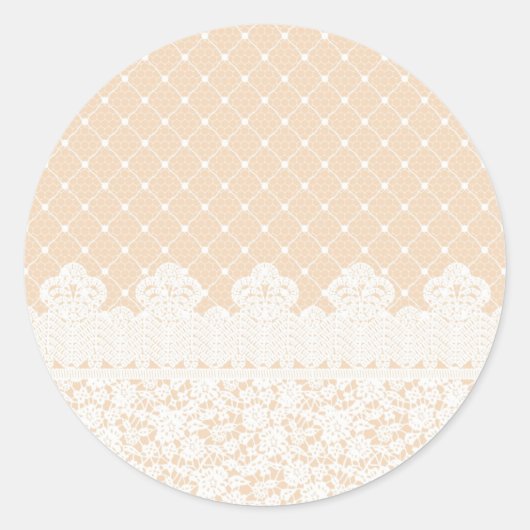 Lace-grens Ronde Sticker (Voorkant)