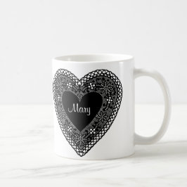 Lace Heart Koffiemok
