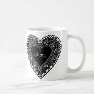  Lace Heart Koffiemok