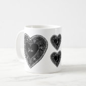  Lace Heart Koffiemok (Voorkant links)