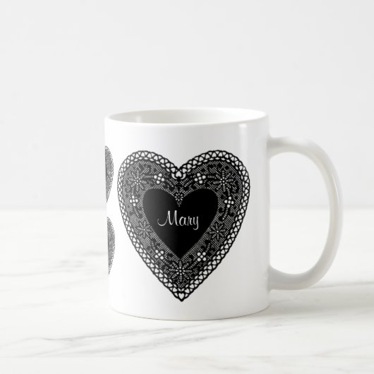  Lace Heart Koffiemok (Rechts)
