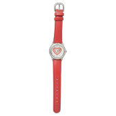 LACE HEART MET RODE STROMEN HORLOGE (Vlak)