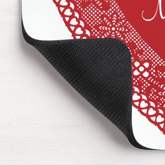  Lace Heart Muismat (Hoek)