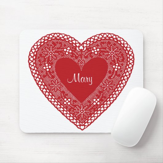  Lace Heart Muismat (Met muis)