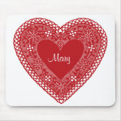  Lace Heart Muismat (Voorkant)