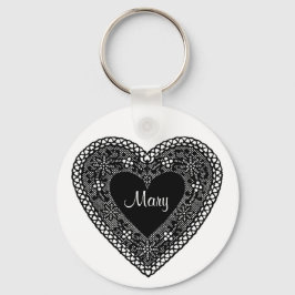 Lace Heart Sleutelhanger