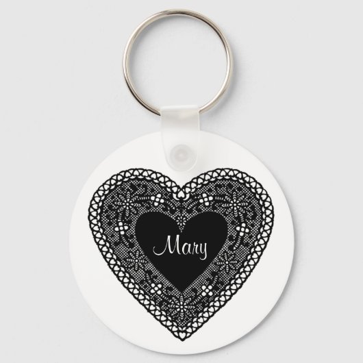 Lace Heart Sleutelhanger (Voorkant)