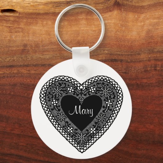 Lace Heart Sleutelhanger (Voorkant)