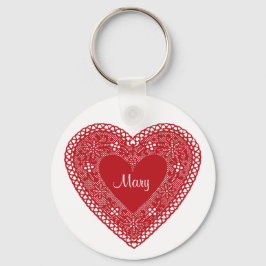 Lace Heart Sleutelhanger