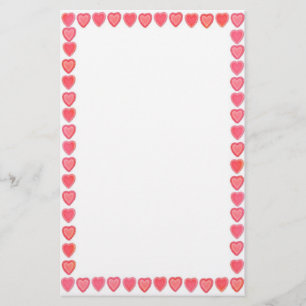 Lace Hearts Stationery Briefpapier