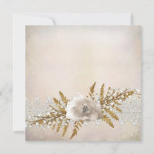 Lace Holiday Winter Vrijgezellenfeest Kaart (Achterkant)