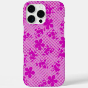 Lace Hot Pink Floral Samsung Galaxy S6, hard iPhone 16 Pro Max Hoesje