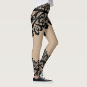 Lace Illusion Rok & laarzen Leggings (Rechts)