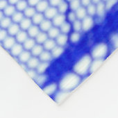 Lace in blauw. Royal Blue Couture Lace Patch Fleece Deken (Hoek)