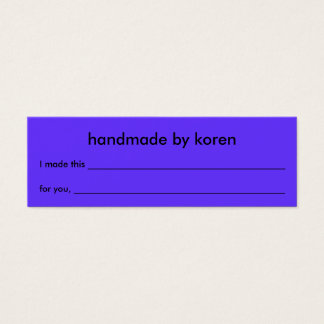 Lace item cadeau label mini visitekaartjes