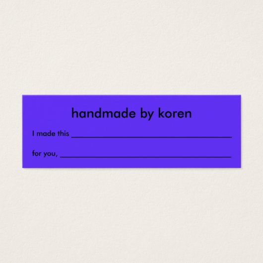 Lace item cadeau label mini visitekaartjes (Voorkant)