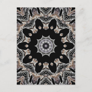 Lace Kaleidocope Flower Briefkaart