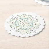 lace kartonnen onderzetters (Gekanteld)