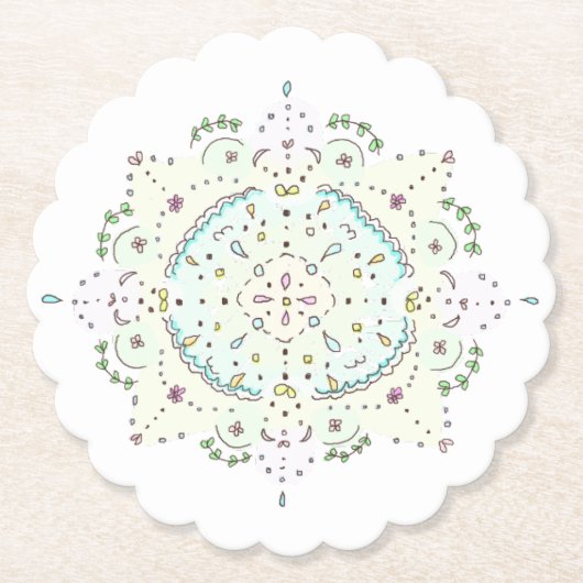 lace kartonnen onderzetters (Voorkant)