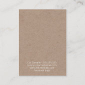  Lace Kraft Handmade Jewelry Earring Visitekaartje (Achterkant)