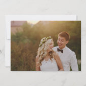 Lace | Kraft Paper Weddenschap Hartelijk dank Bedankkaart (Achterkant)