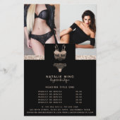Lace Lingerie Boutique Fotoprijzen Flyer (Voorkant)