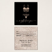 Lace Lingerie Boutique Gift Kaart (Voorkant /achterkant)