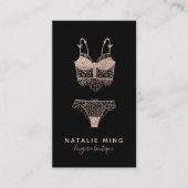 Lace Lingerie Boutique Logo Visitekaartje (Voorkant)