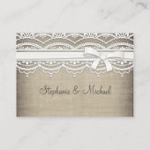 Lace & Linnen Rustieke Tafel Zitplaatsen Kaarten Plaatskaartje (Achterkant)