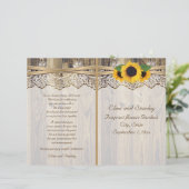 Lace-lint en zonnebloemen op het programma voor de (Staand voorkant)