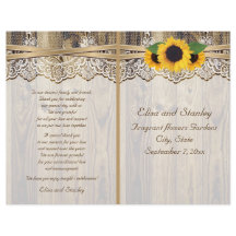 Lace-lint en zonnebloemen op het programma voor de