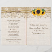 Lace-lint en zonnebloemen op het programma voor ee (Voorkant)