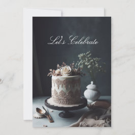  LACE LOOK JUBILEUM CAKE KAART