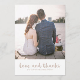 Lace Look Trouwliefde en Bedankt Foto